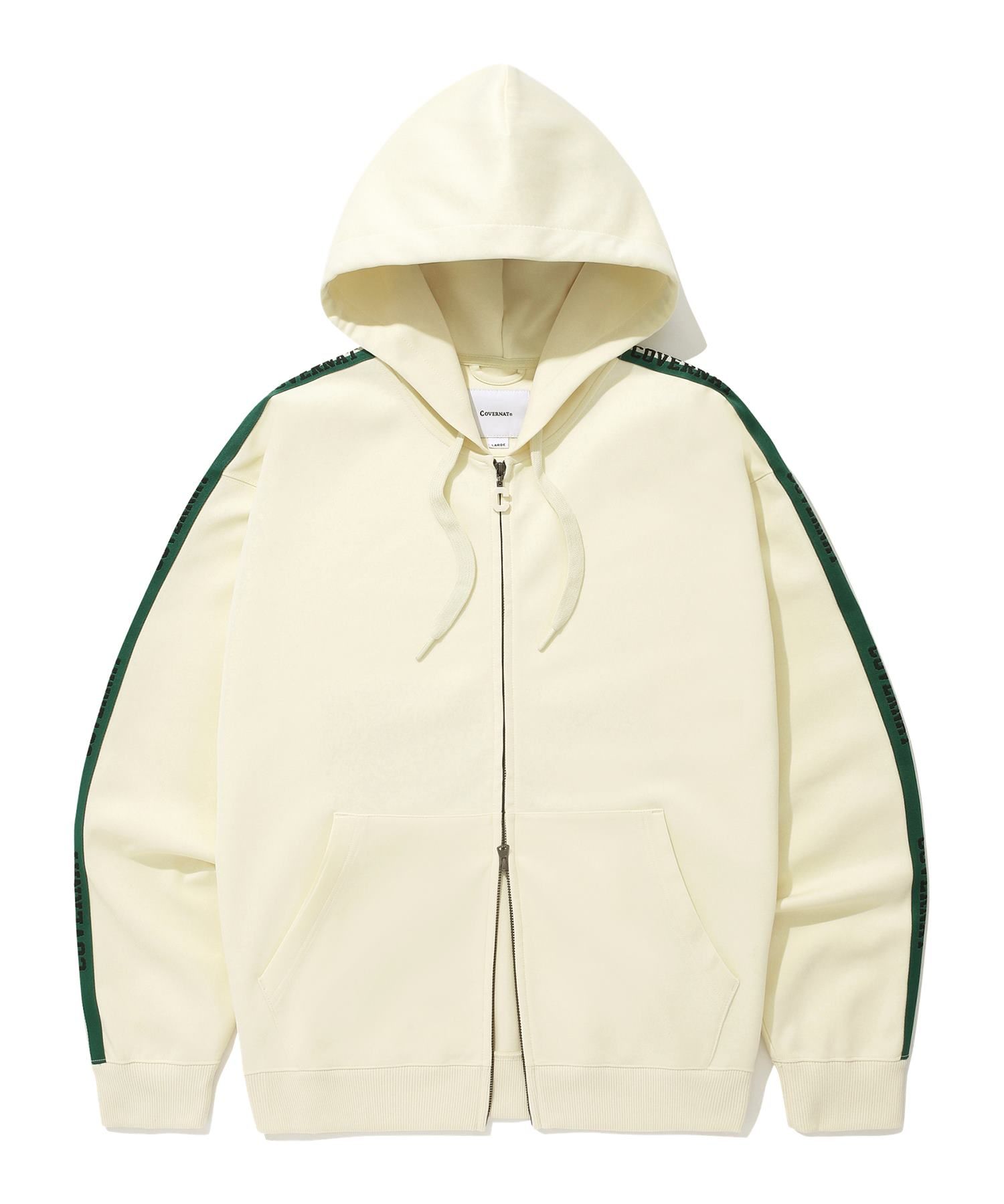 パーカー・フーディ COVERNAT retro track hoodie cream MUSINSA | COVERNAT retro track hoodie cream