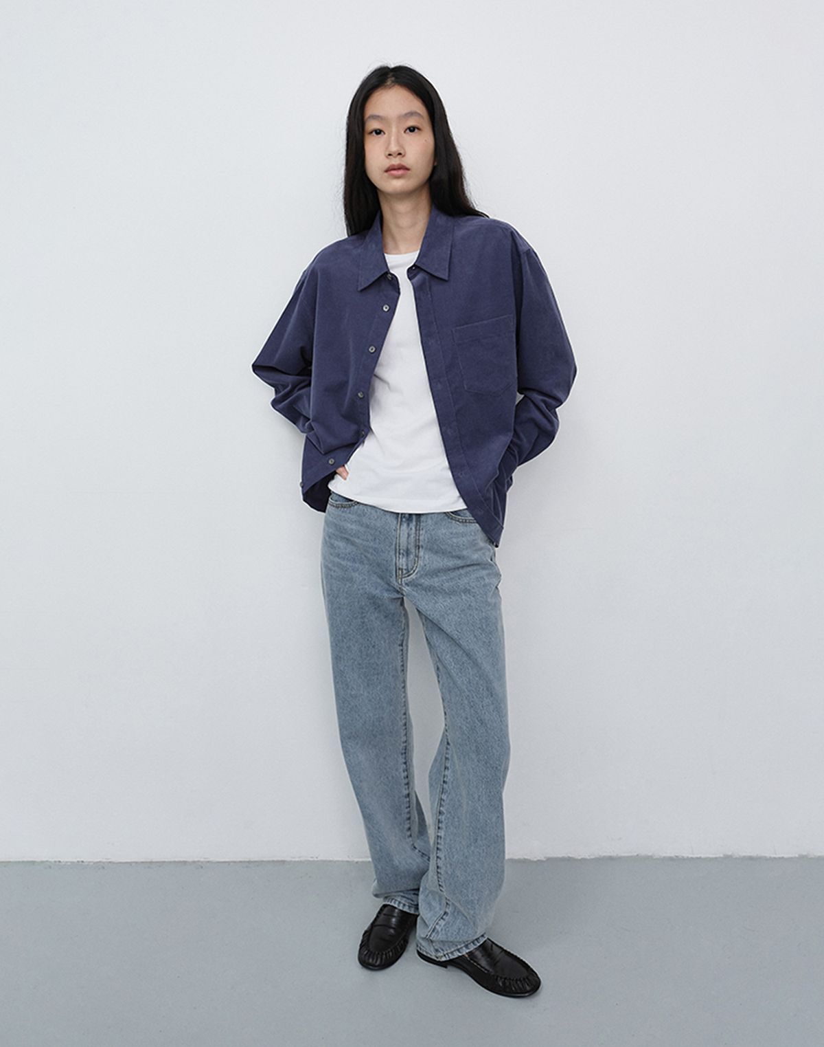 던스트(DUNST) ESSENTIAL STRAIGHT FULL LENGTH JEANS_UDPA6C207_LIGHT BLUE