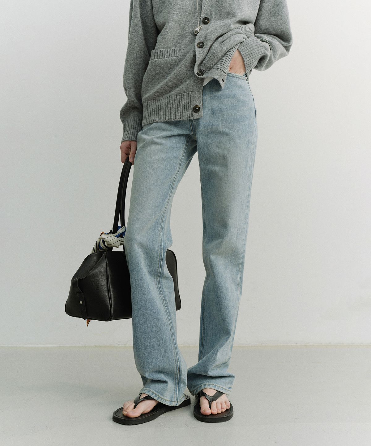 던스트(DUNST) ESSENTIAL SEMI BOOT-CUT JEANS_UDPA6A206_LIGHT BLUE
