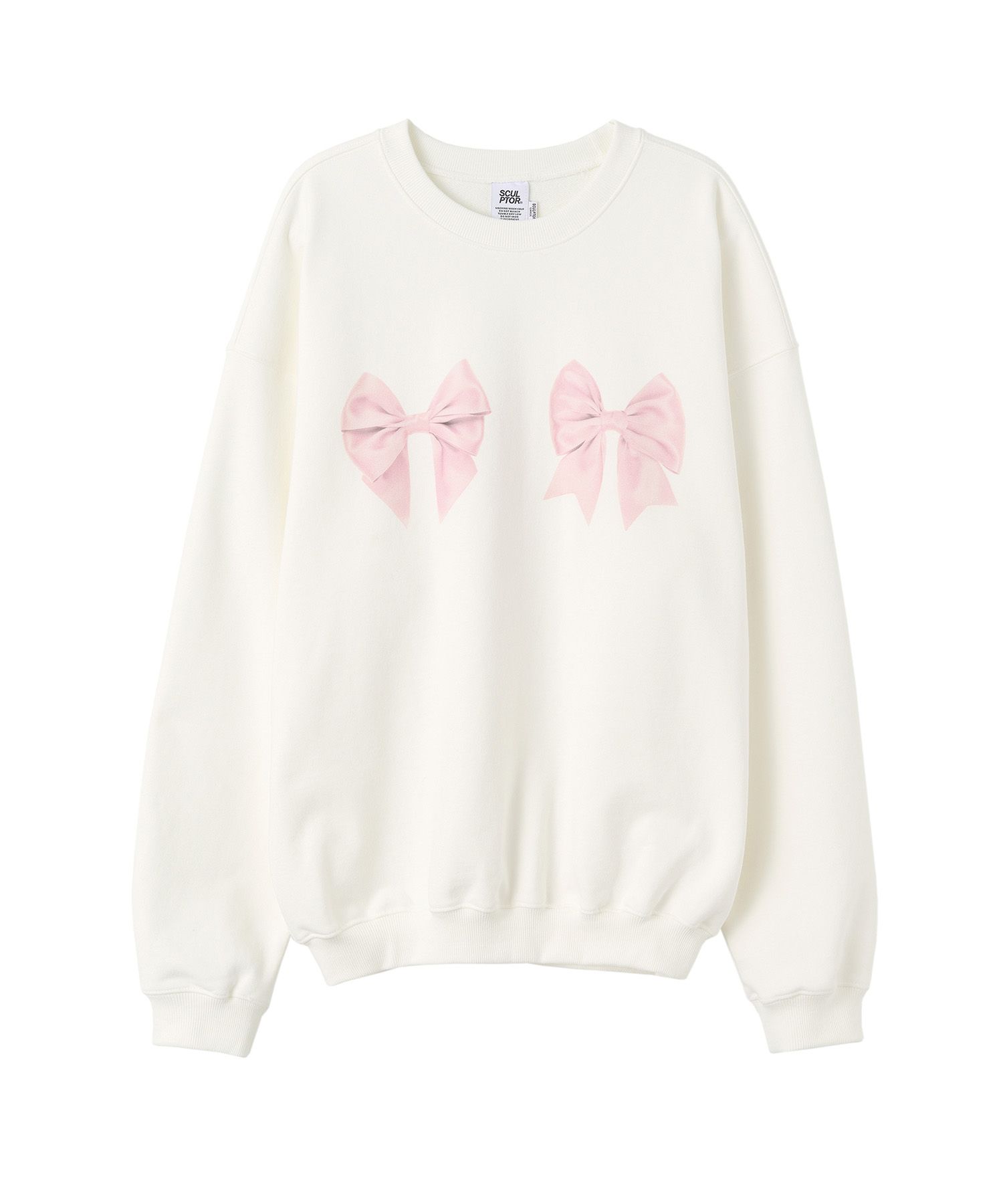 おすすめ MUSINSA | Ivory Sweatshirt Bow Bow SCULPTOR トップス
