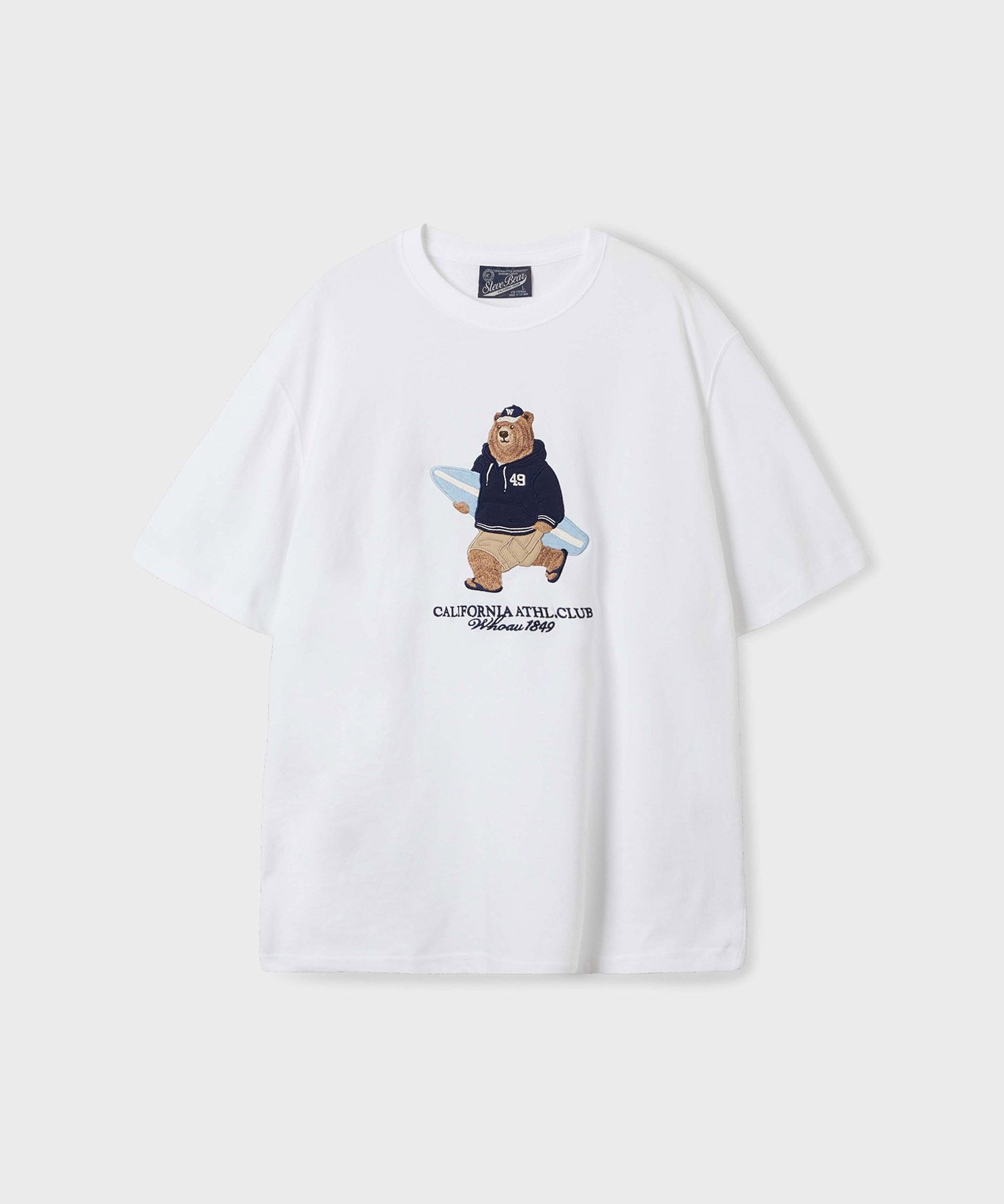 후아유(WHO.A.U) Steve Patch Short Sleeve T-shirt