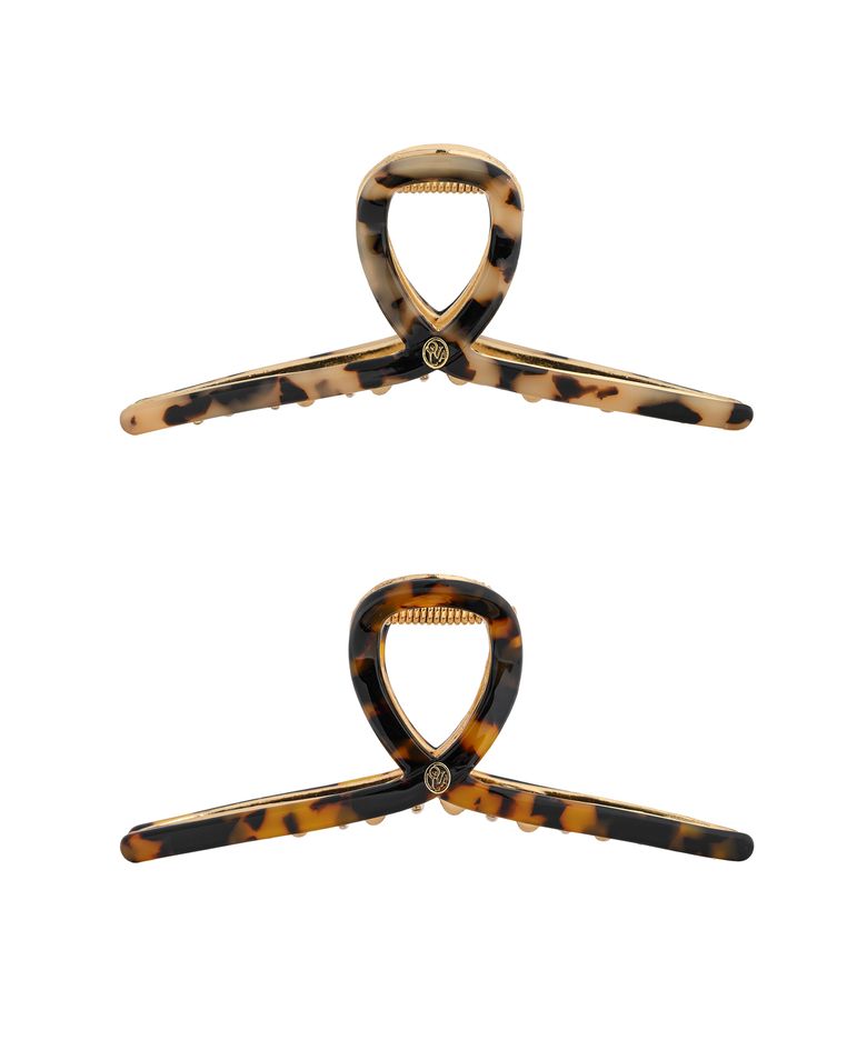 HC005 Twist metal point hair clip (leopard) (2 color)