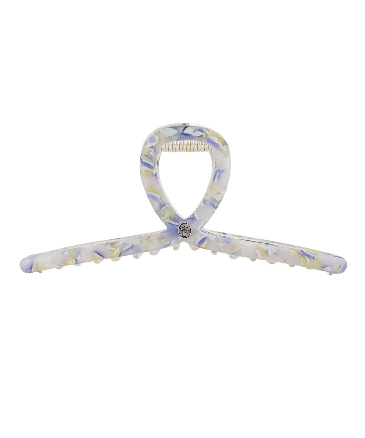 오블라(OVLA) Twist metal point hair clip_blue ivory silver HC012