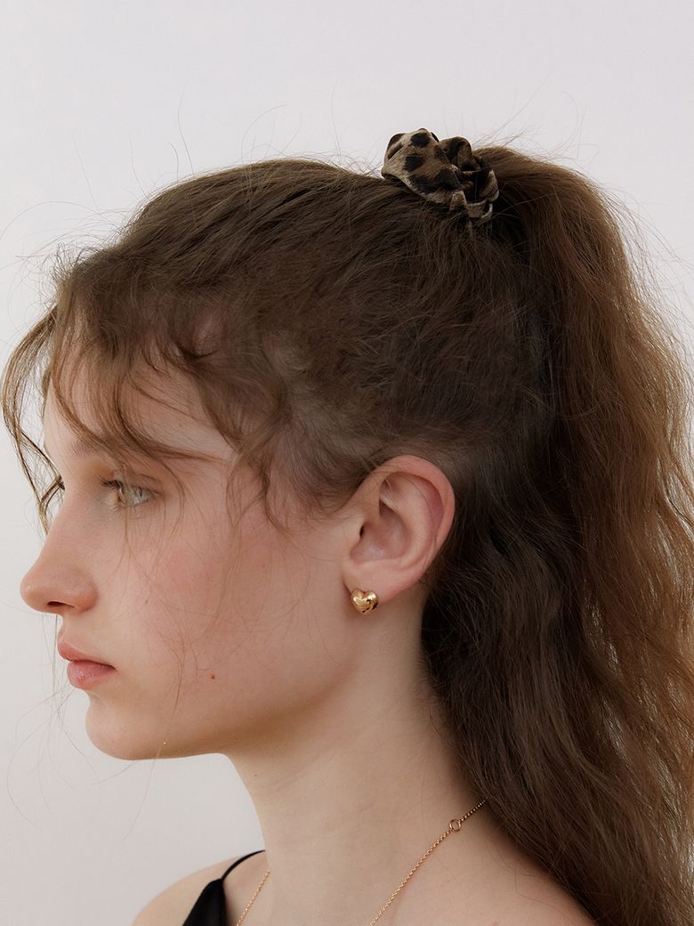 classique leopard scrunchie_mini_2color HS012