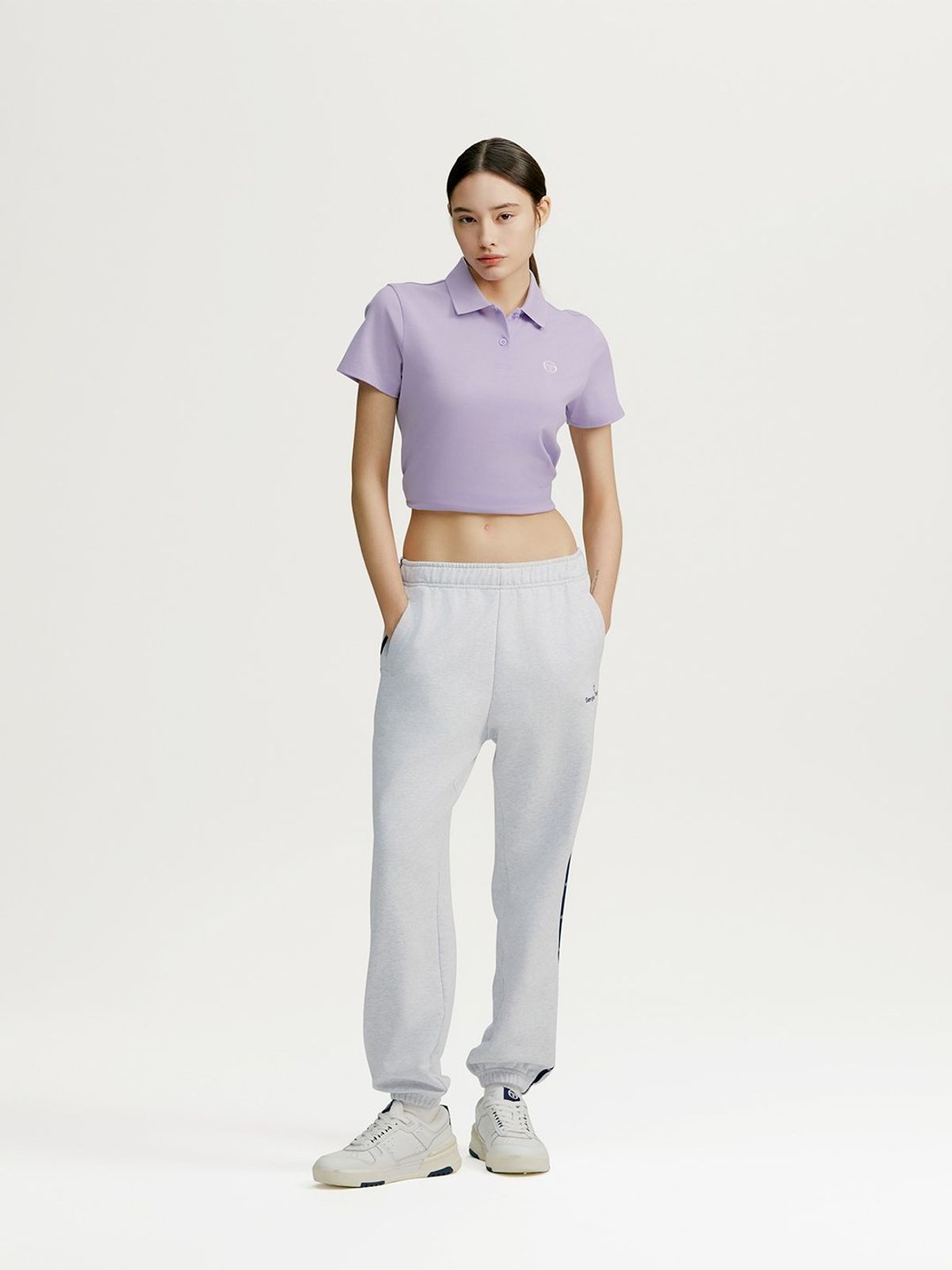 세르지오 타키니(SERGIO TACCHINI) W 데일리 스웻 조거 팬츠 (L.Melange Grey)