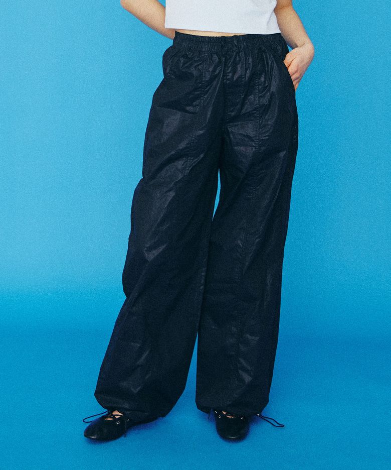 Light Cotton String Pants (black)