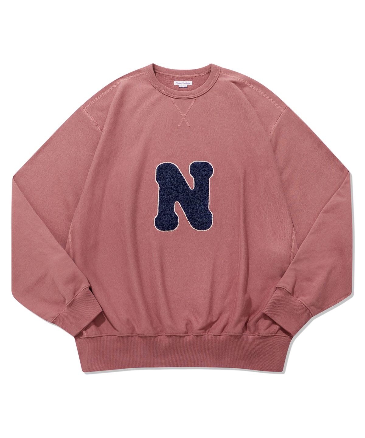 네이머클로딩(NAMERCLOTHING) N BOUCLE SWEATSHIRTS PINK BROWN