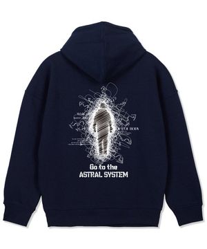 아스트랄 시스템 오버핏 와이드 숄더 후디_네이비