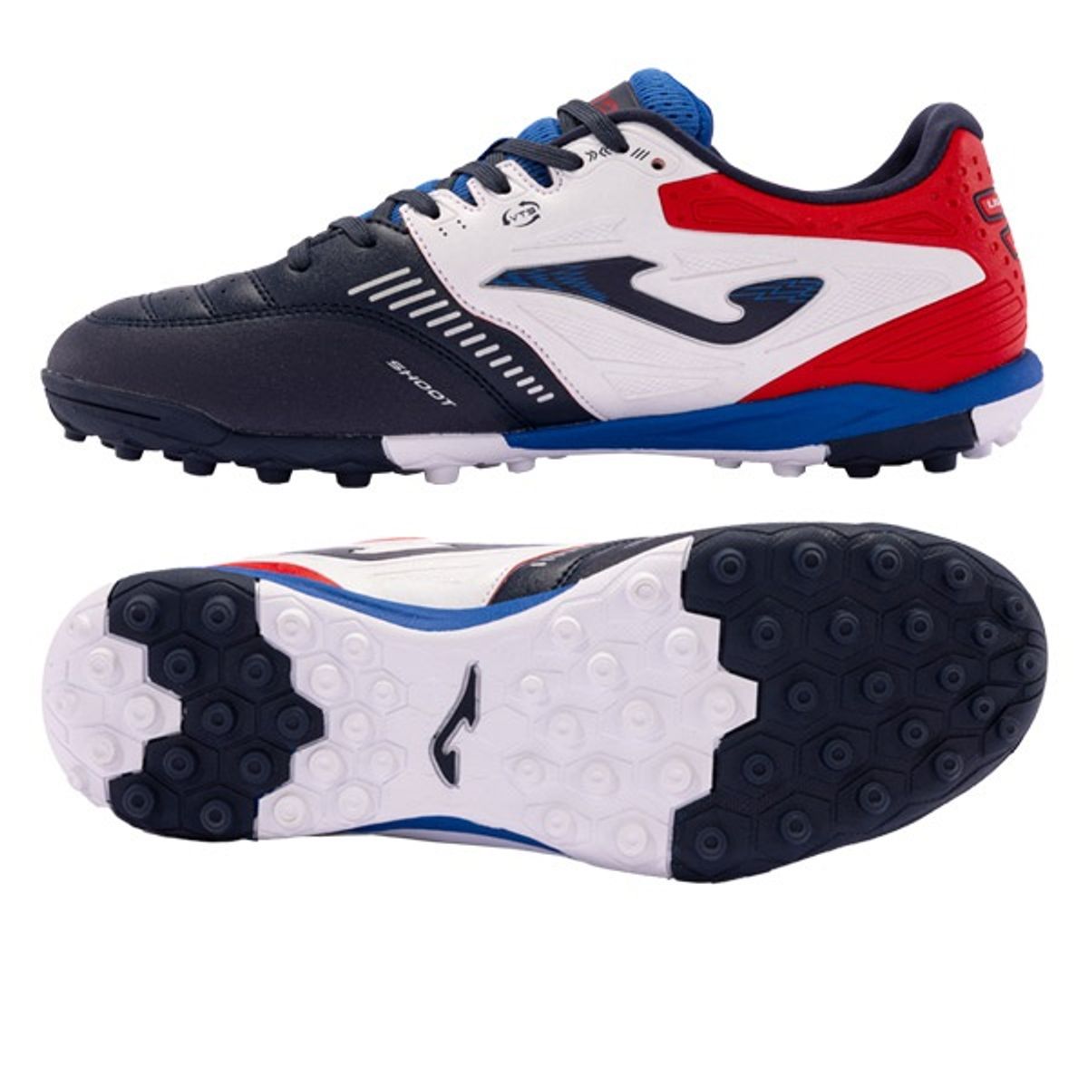조마(JOMA) CANS2403TF 칸차TF 인조잔디용 풋살화 화이트/블루/레드