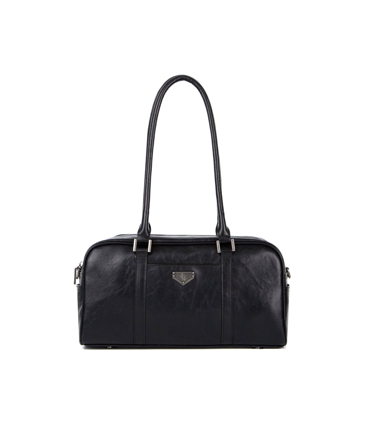 musinsa LETERIE バッグ MUSINSA | LEATHERY Boston leather shoulder bag [BLACK]