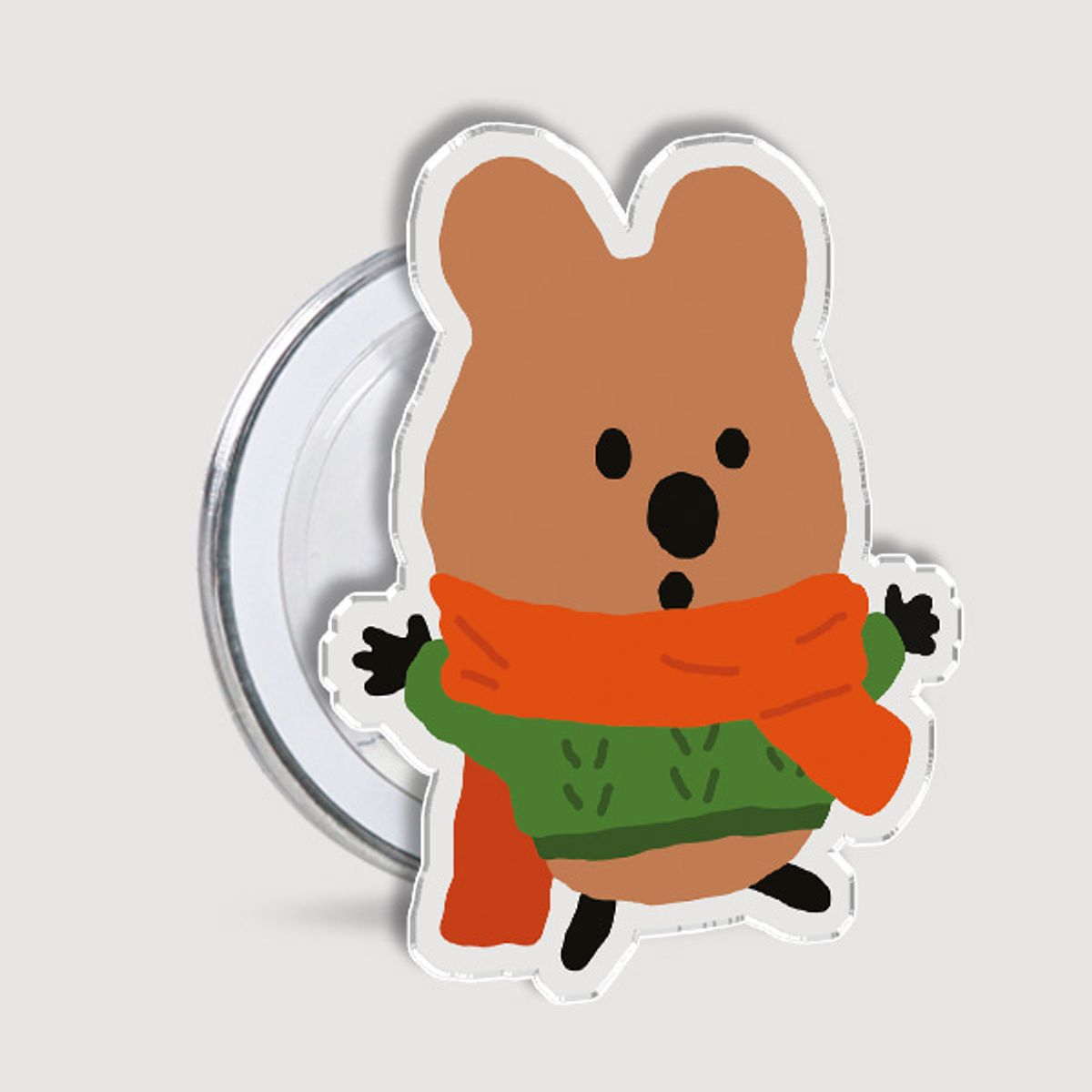 디즈버니스타(DISBUNNYSTAR) 콩닥머플러(콩닥니트) 맥세이프톡