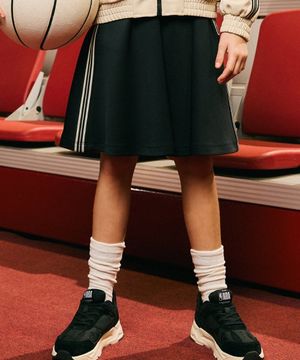 여아 라인 트랙 스커트(K241TK610P) 블랙