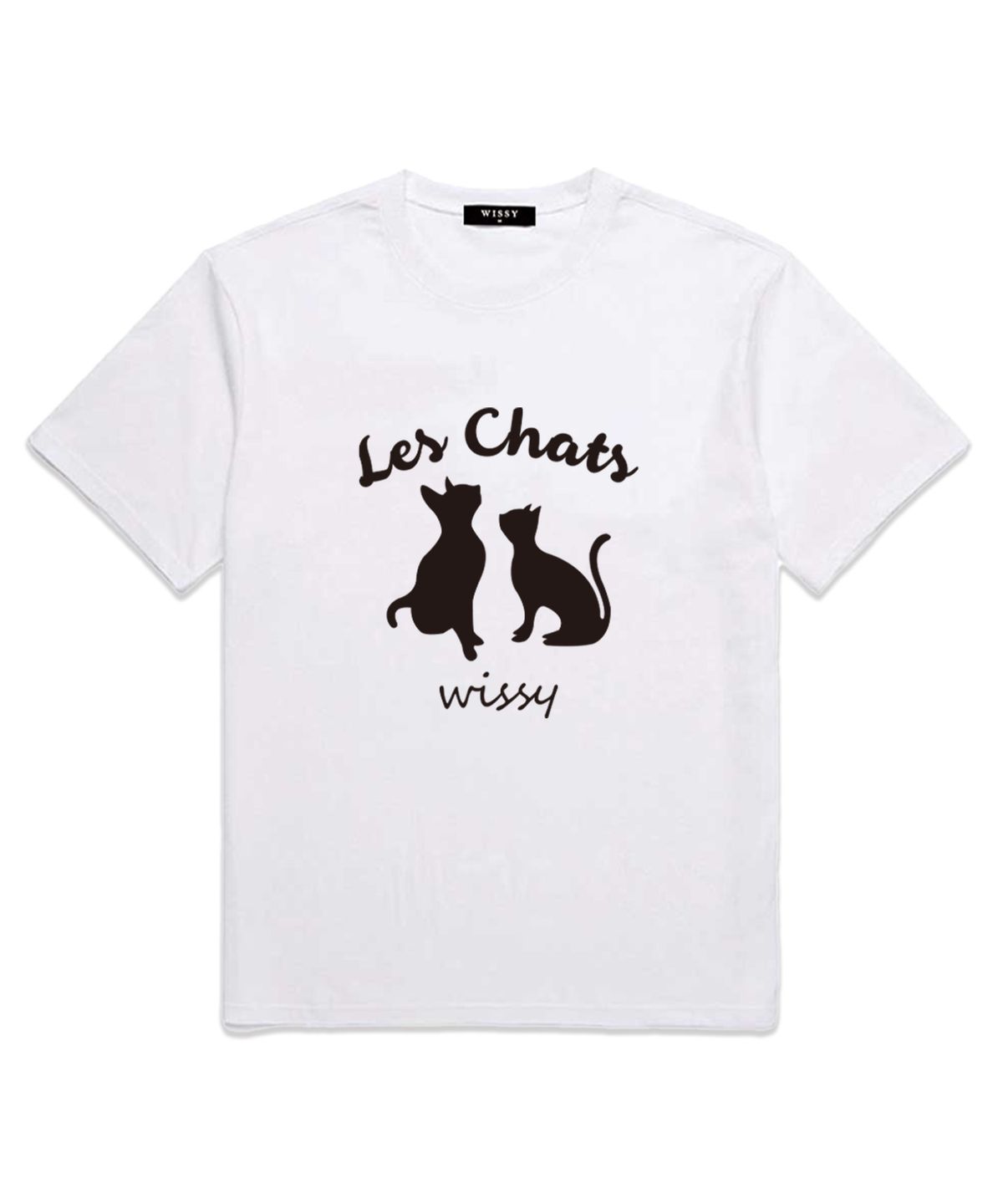 위씨(WISSY) Les Chats 반팔티셔츠 (WS001) 화이트