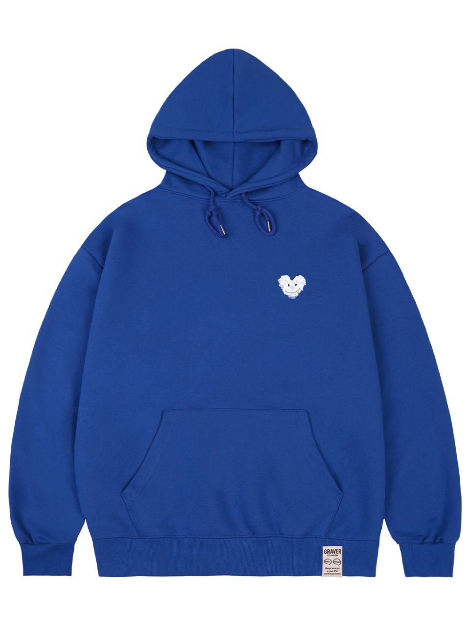 MUSINSA | GRAVER [UNISEX] Small Cloud Heart Smile