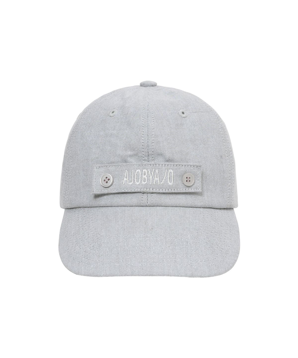 아조바이아조(AJOBYAJO) Logo Oxford Cap [LIGHT GREY]