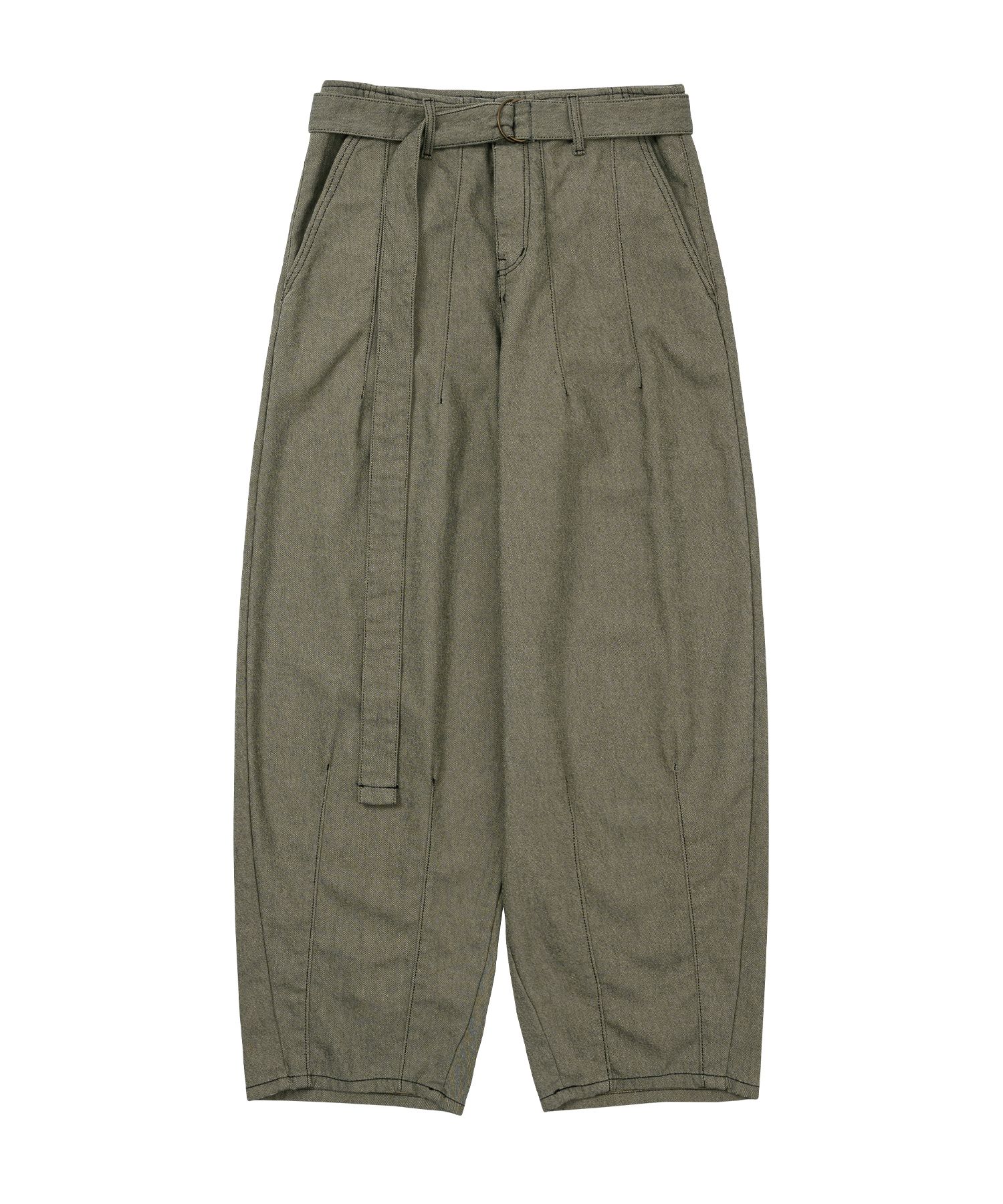 【AJO AJOBYAJO】24SS★ Two-Tone Twill Oversized Pants MUSINSA | AJOBYAJO Two-Tone Twill Oversized Pants [KHAKI]