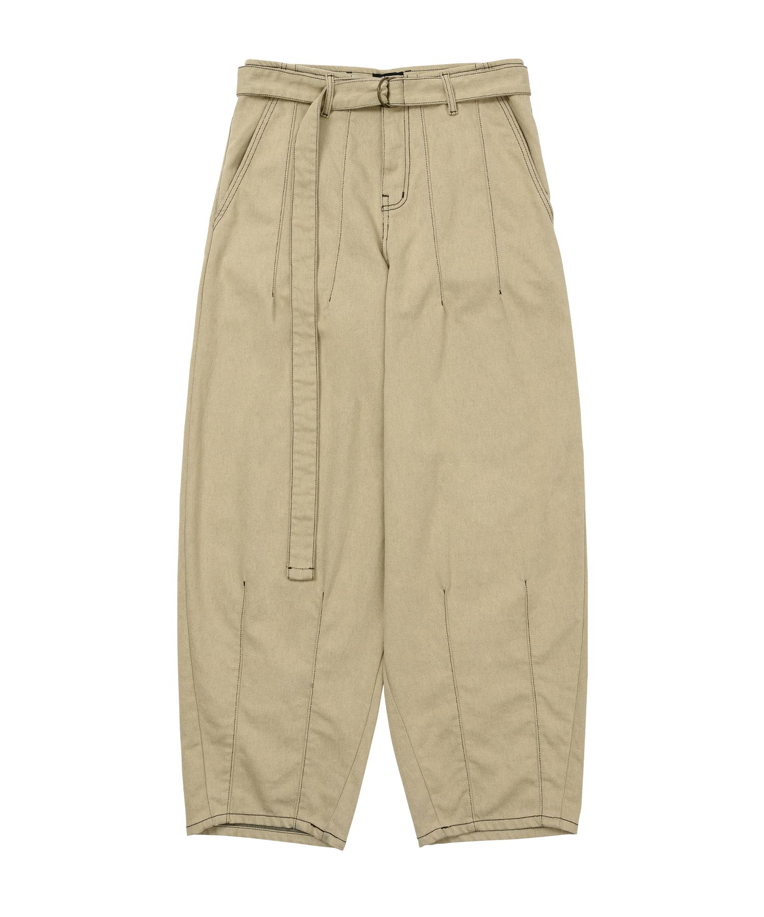 【AJO AJOBYAJO】24SS★ Two-Tone Twill Oversized Pants MUSINSA | AJOBYAJO Two-Tone Twill Oversized Pants [BEIGE]
