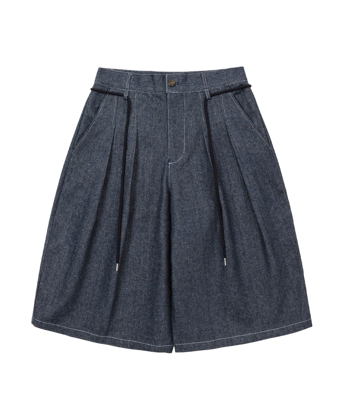아조바이아조(AJOBYAJO) Recycled Denim Bermuda Pants [NAVY]