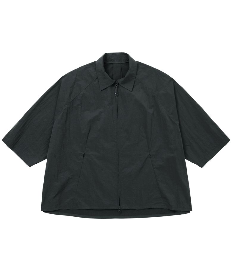 Nylon Cape Shirt [CHARCOAL]