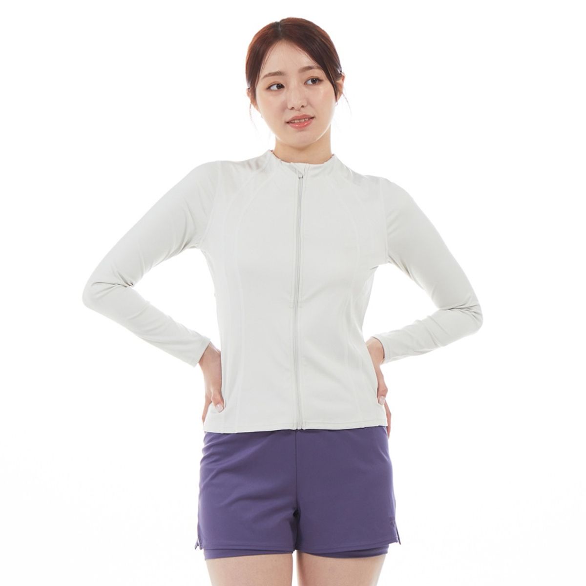 아레나(ARENA) 세이디 레저 집업 래쉬가드 세트 A4BL1PS71GRY