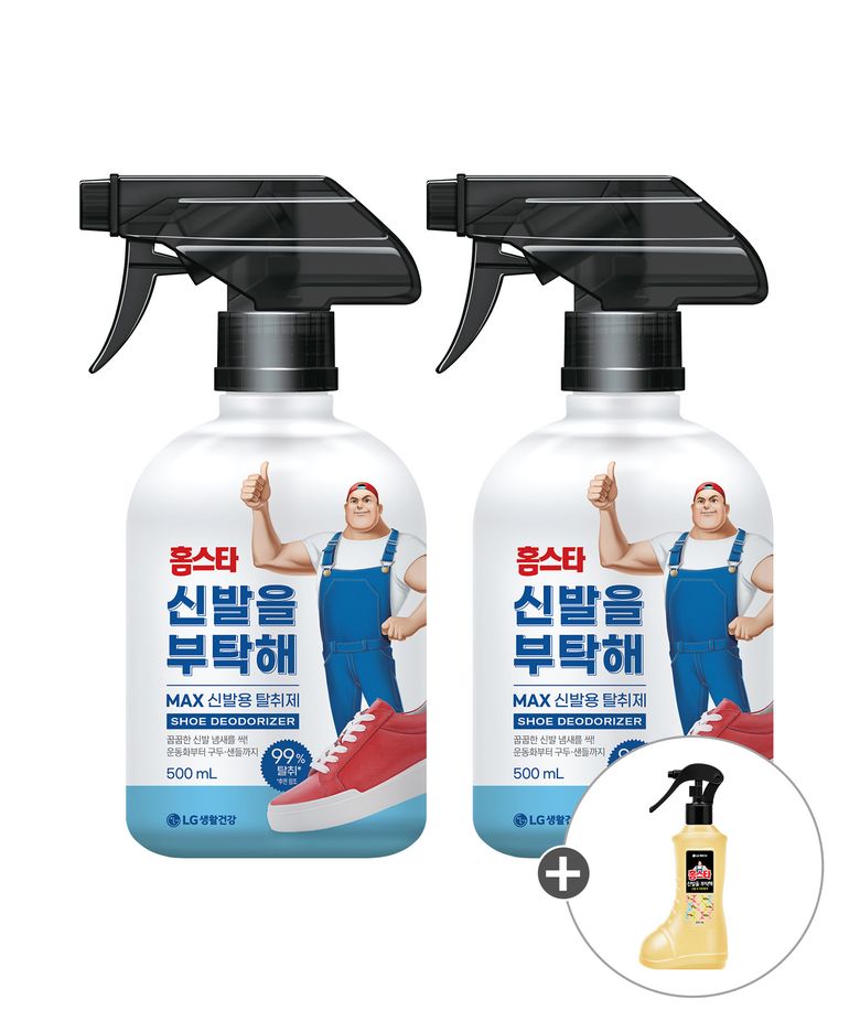신발을 부탁해 신발용 탈취제 500ml x 2개 + 추가증정