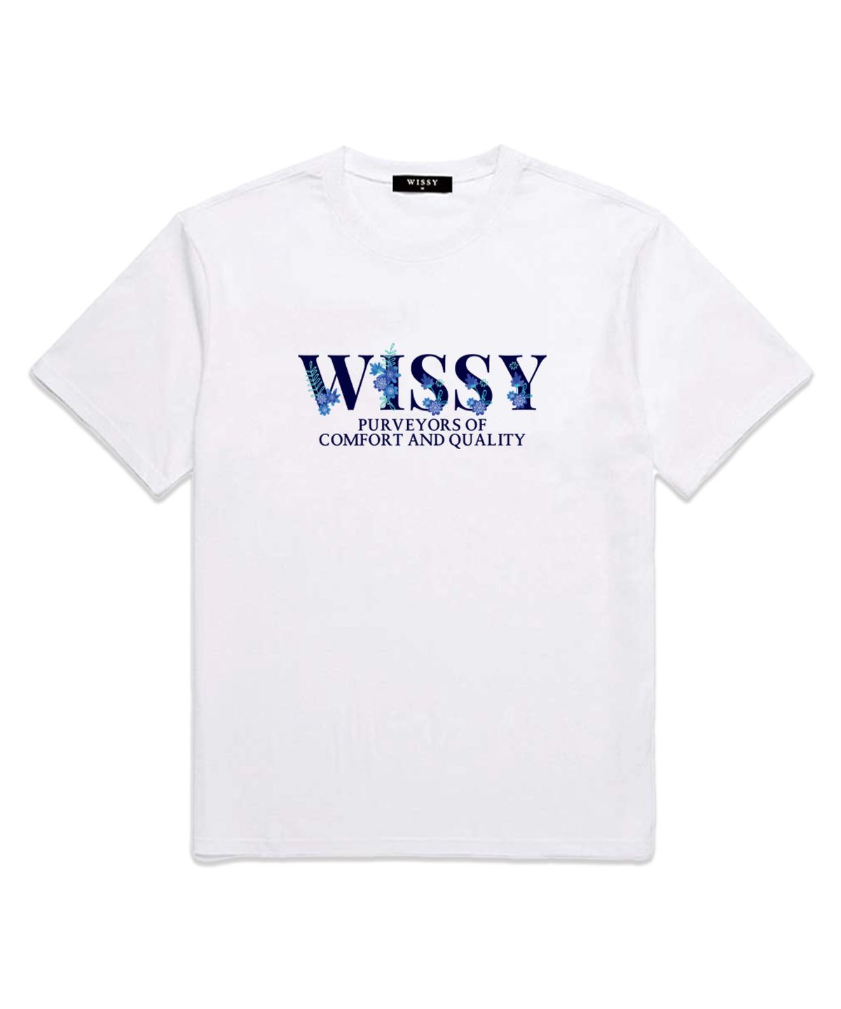 위씨(WISSY) FLOWER LOGO 반팔티셔츠 (WS005) 화이트
