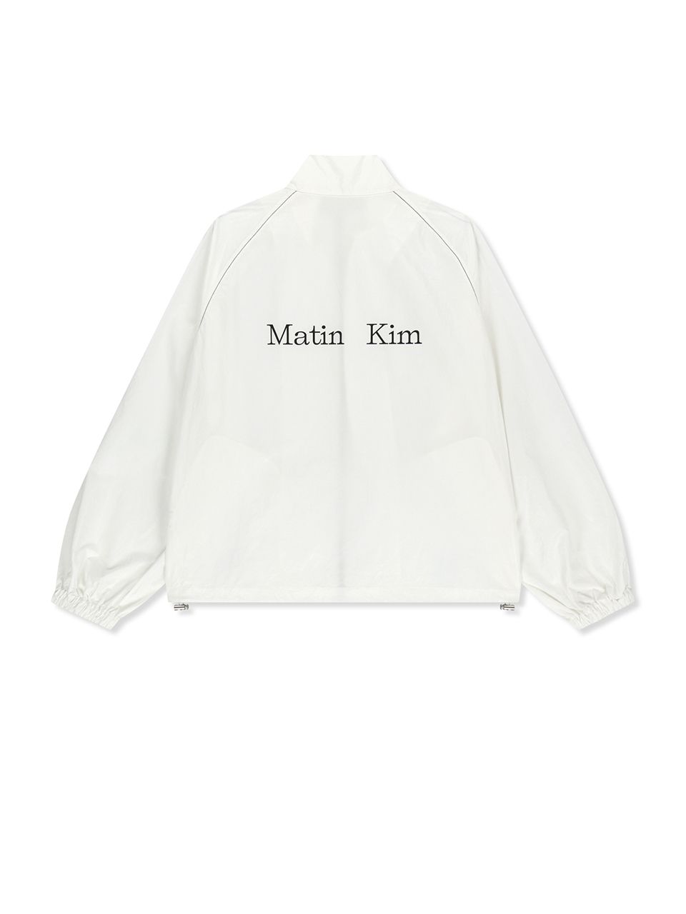 Matin Kim ホワイト マタンコーティングクロップブルゾン Matin Kim マタンコーティングクロップブルゾンSサイズ - メルカリ