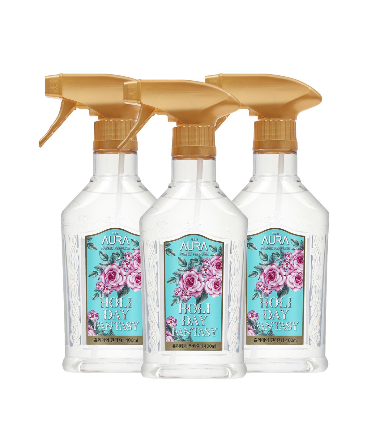 아우라(AURA) 섬유향수 홀리데이판타지 400mL 3개