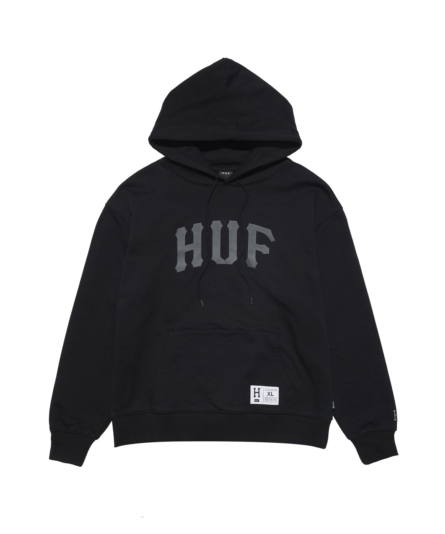 ★HUF★ARCH LOGO HOODIE V2★送料・関税込★ MUSINSA | HUF ARCH LOGO HOODIE V2 [BLACK/CHARCOAL]