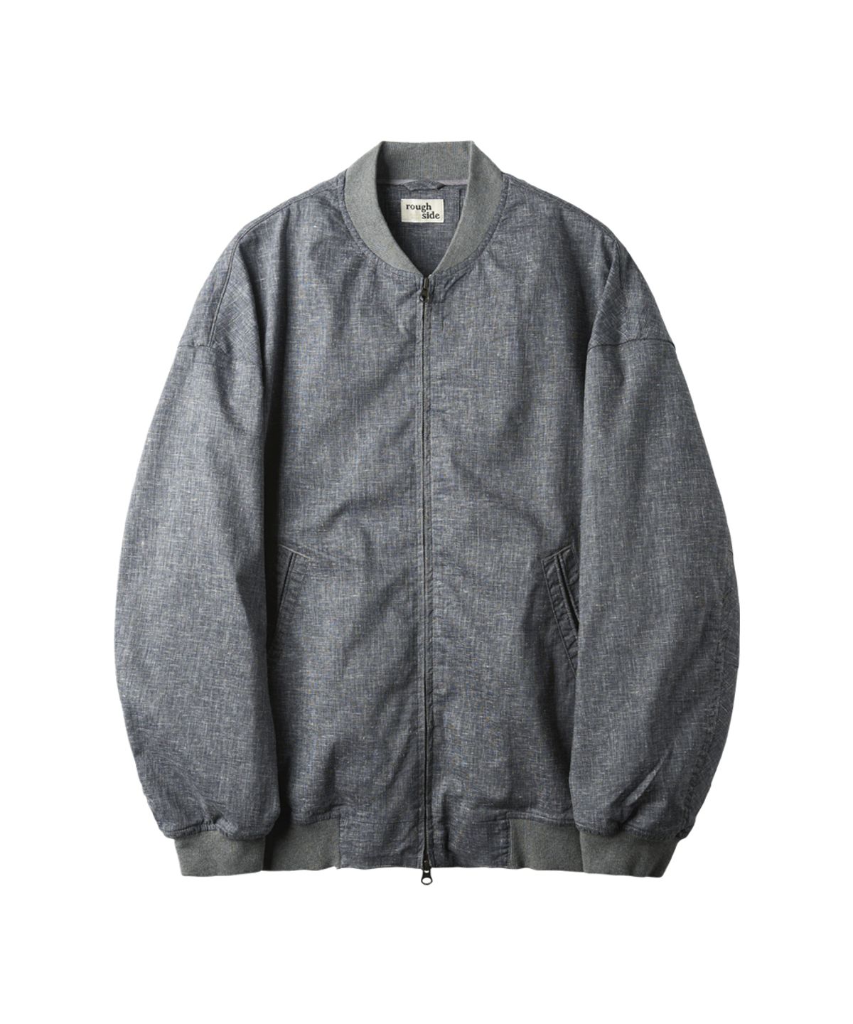 러프사이드(ROUGHSIDE) Linen Light Blouson Navy