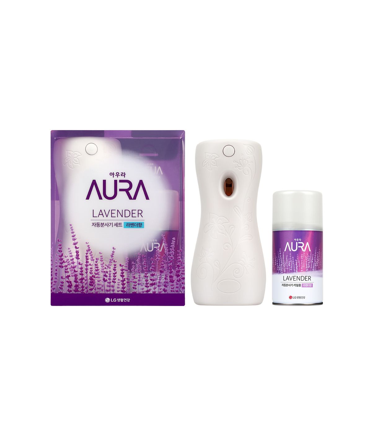 아우라(AURA) 자동분사 기기+라벤더1 1개