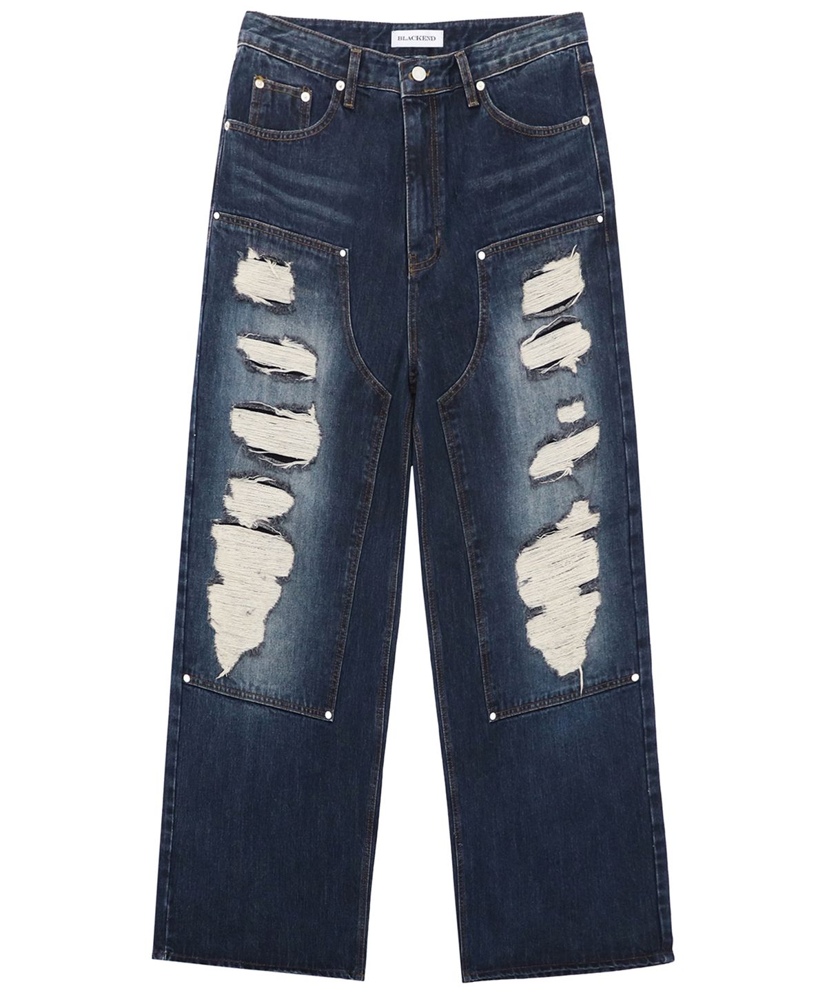캑터스도넛마켓(CACTUSDONUTMARKET) CARPENTER WIDE DENIM - DEEP BLUE