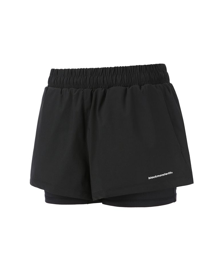 액티브 우먼 투인원 워터 쇼츠 (BLACK) / BM230717