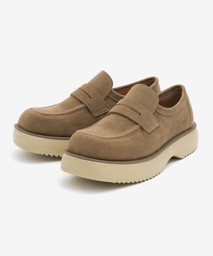 WTRD2602-1 플로우 볼륨 스퀘어토 로퍼 베이지 [240~290MM]