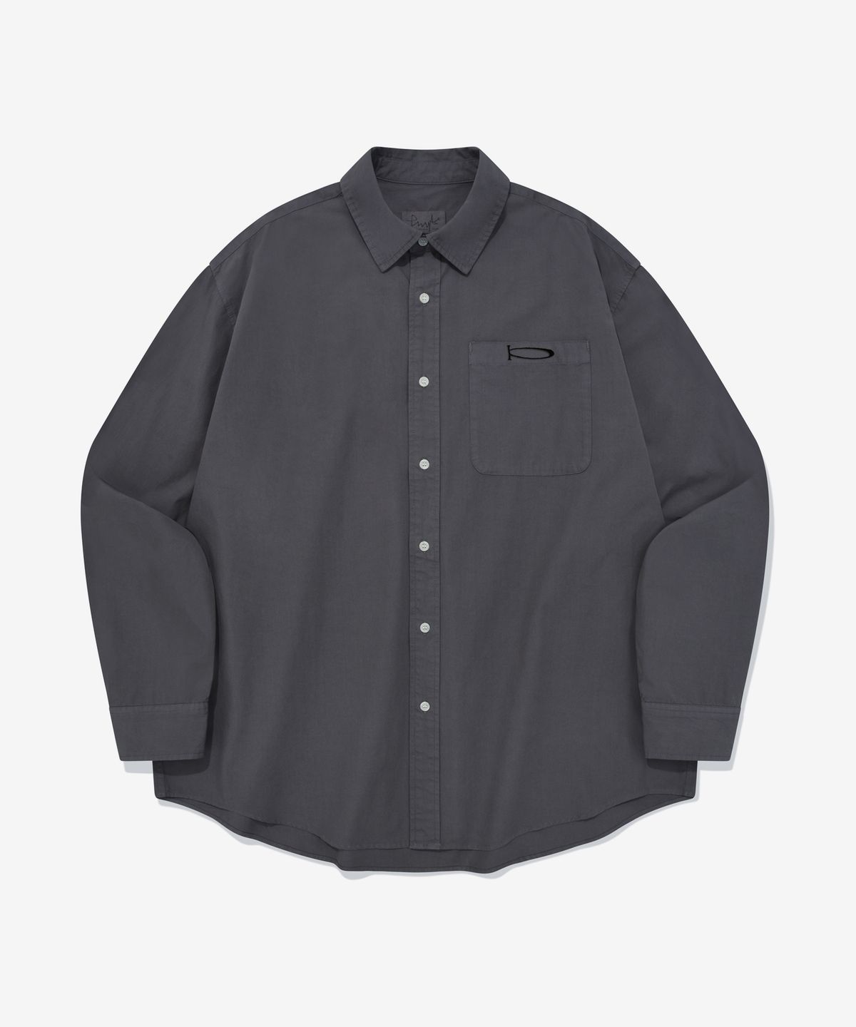 피지컬 디파트먼트(PHYSICAL DEPARTMENT) P-ACTIVE OVER-FIT SHIRT CHARCOAL