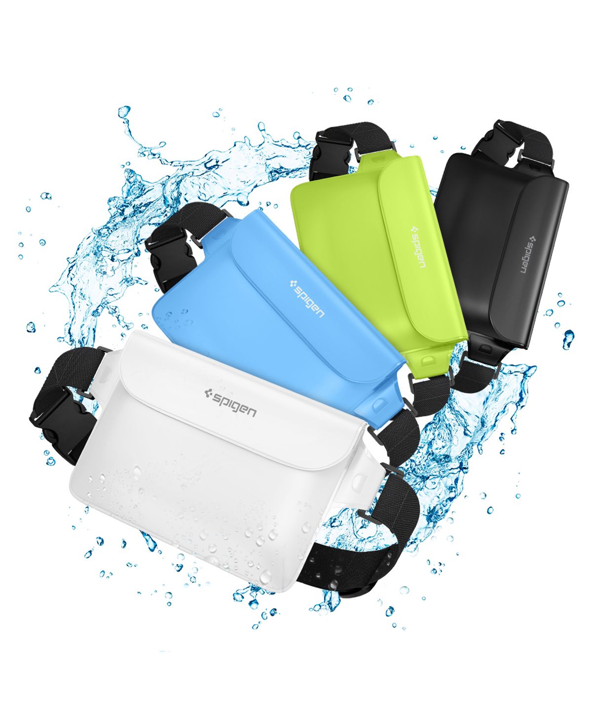 슈피겐(SPIGEN) [2pack] 다용도 수납 힙색 방수팩 아쿠아쉴드 A620