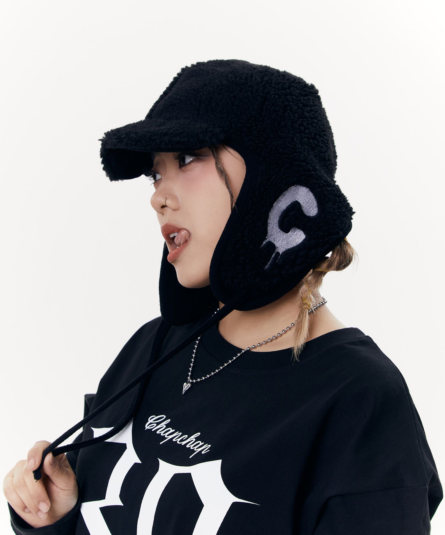 open yy earflapcap 正規品 OPEN YY】FAUX FUR CORDUROY EARFLAP CAP◇正規品◇韓国 (OPEN
