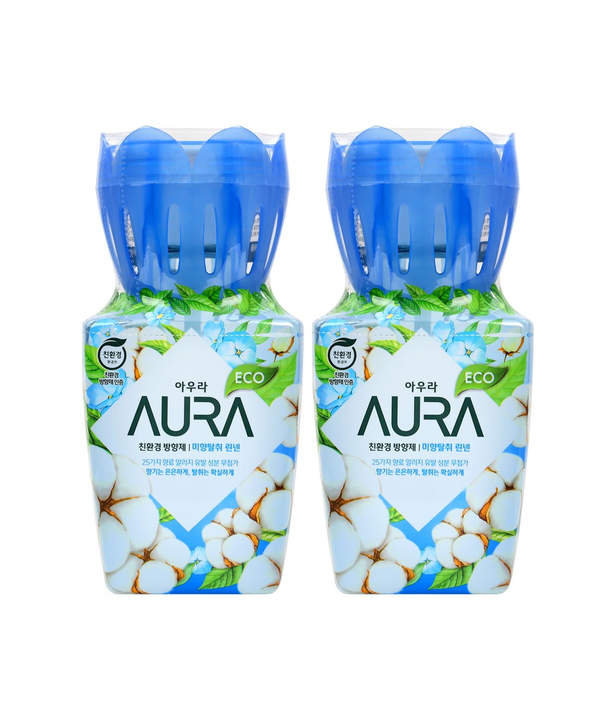 아우라(AURA) 미향탈취 방향제 400ml 목화향 2개