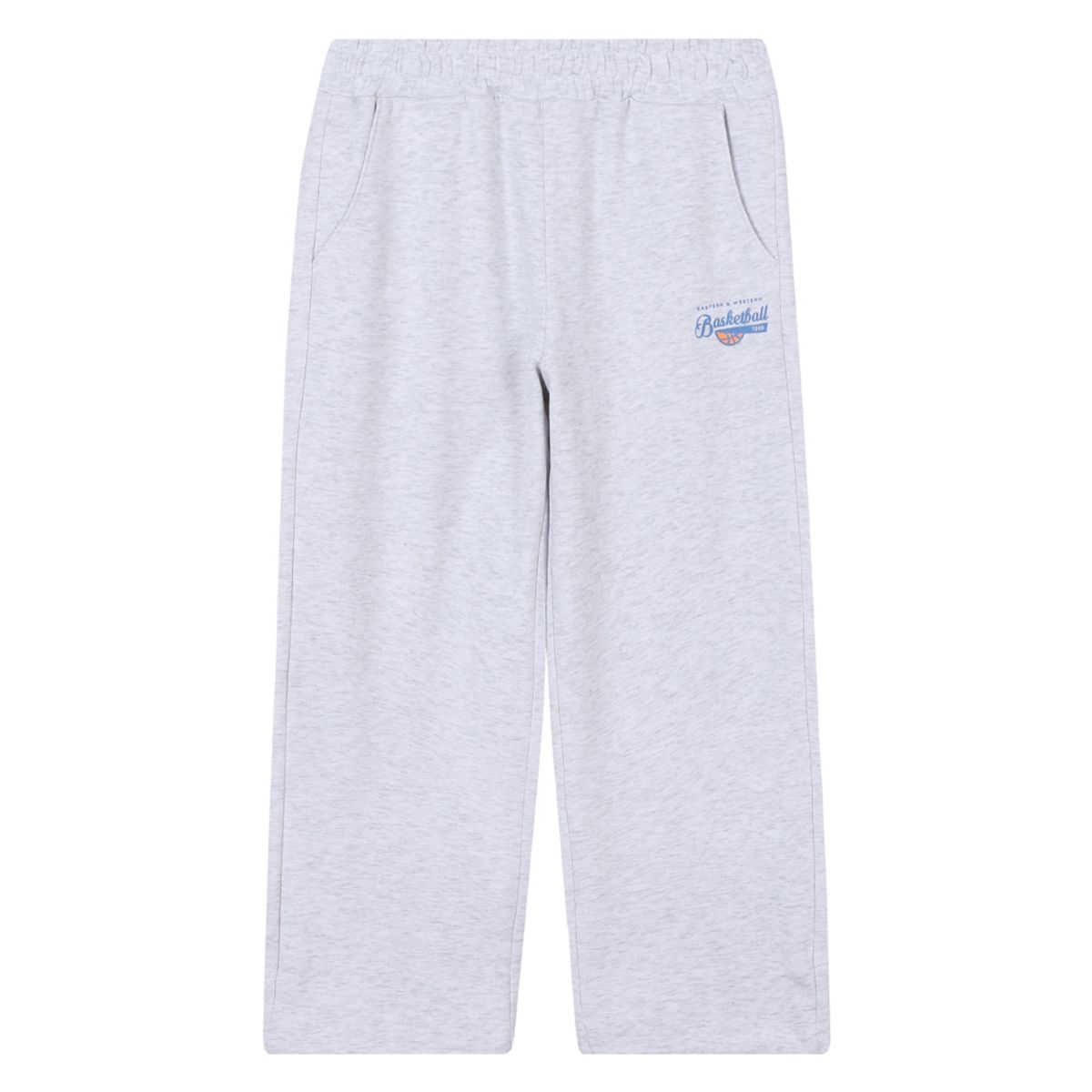 엔비에이 키즈(NBA KIDS) 에센셜 투웨이 스트레이트핏 팬츠(K241TP070P) 멜란지 그레이