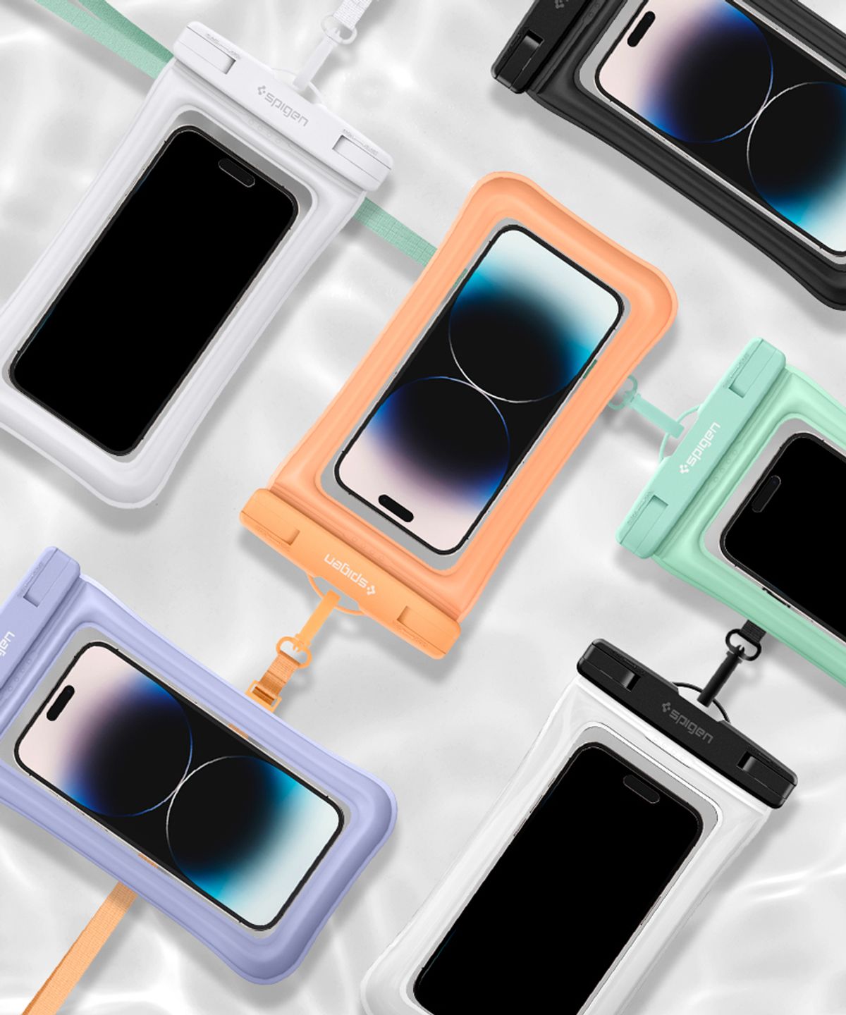 슈피겐(SPIGEN) [2pack] 물에 뜨는 에어포켓 방수팩 아쿠아쉴드 A610