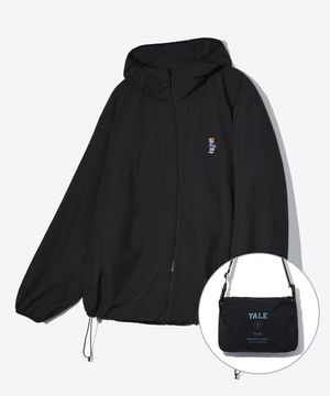 엠브로이더리 댄 라이트웨이트 패커블 윈드브레이커_블랙