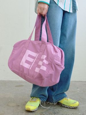픽셀 로고 숄더 백 (Pink)