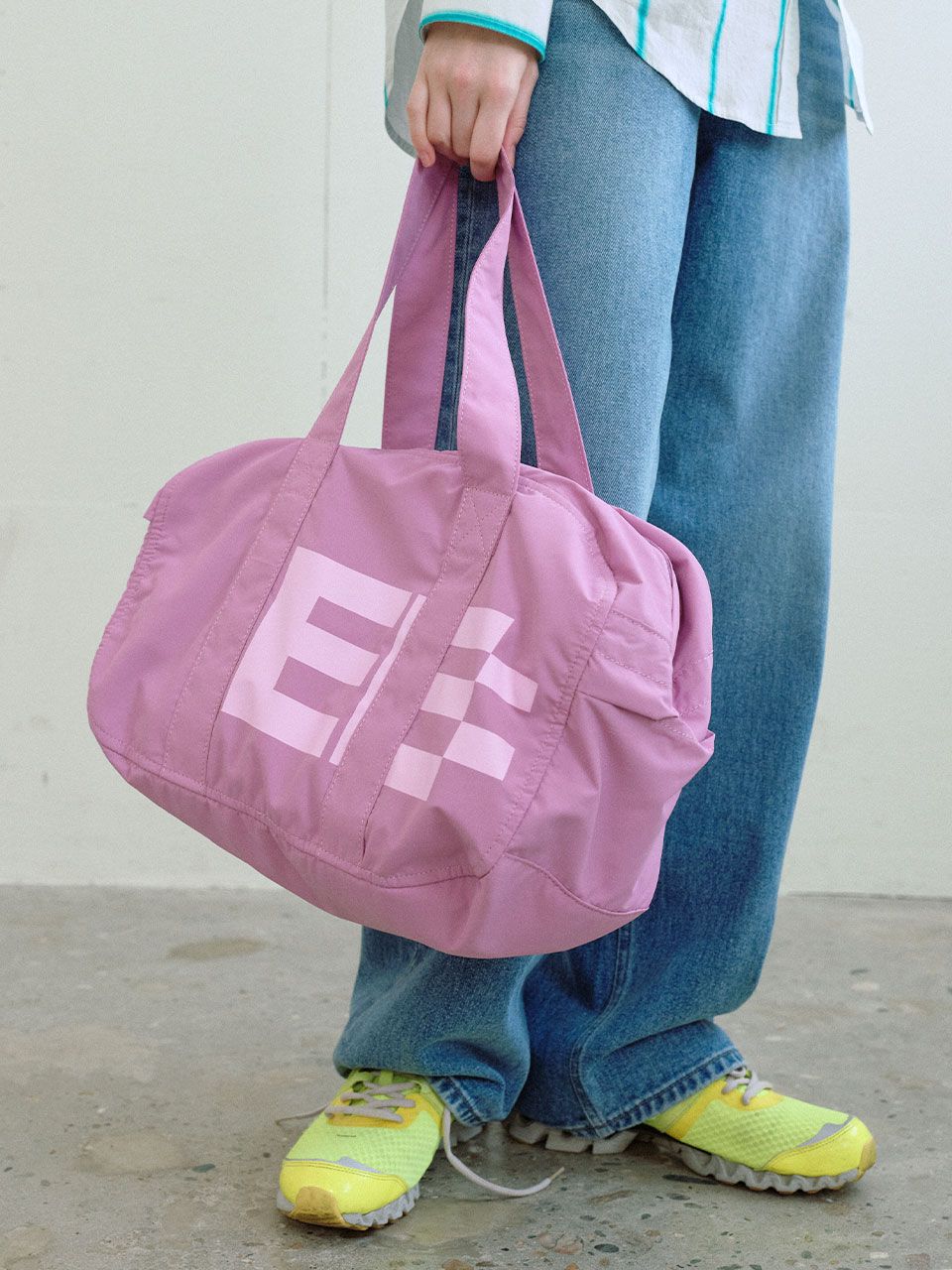 ENZO BLUES☆Pixel Logo Shoulder Bag MUSINSA | ENZO BLUES Pixel Logo Shoulder Bag (Light Grey)