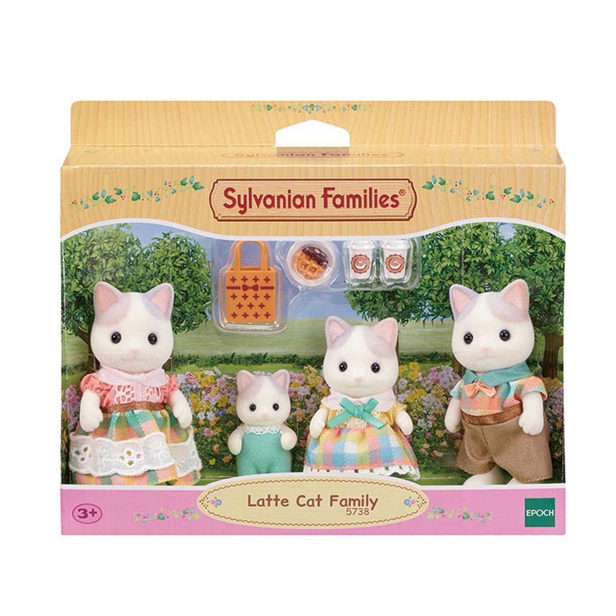 실바니안 패밀리(SYLVANIAN FAMILIES) 5738-라떼 고양이 가족