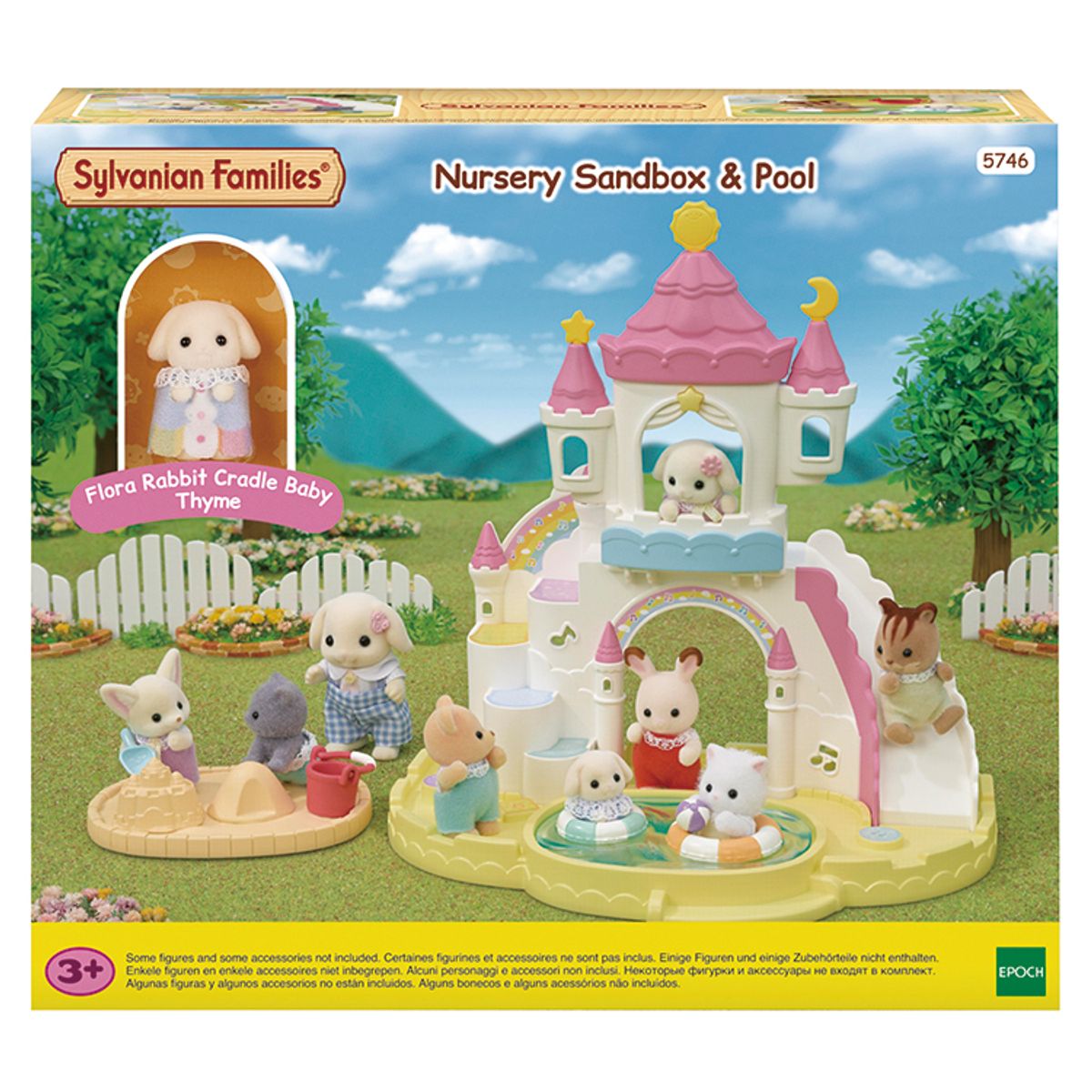실바니안 패밀리(SYLVANIAN FAMILIES) 5746-써니캐슬 모래놀이터 수영장 세트