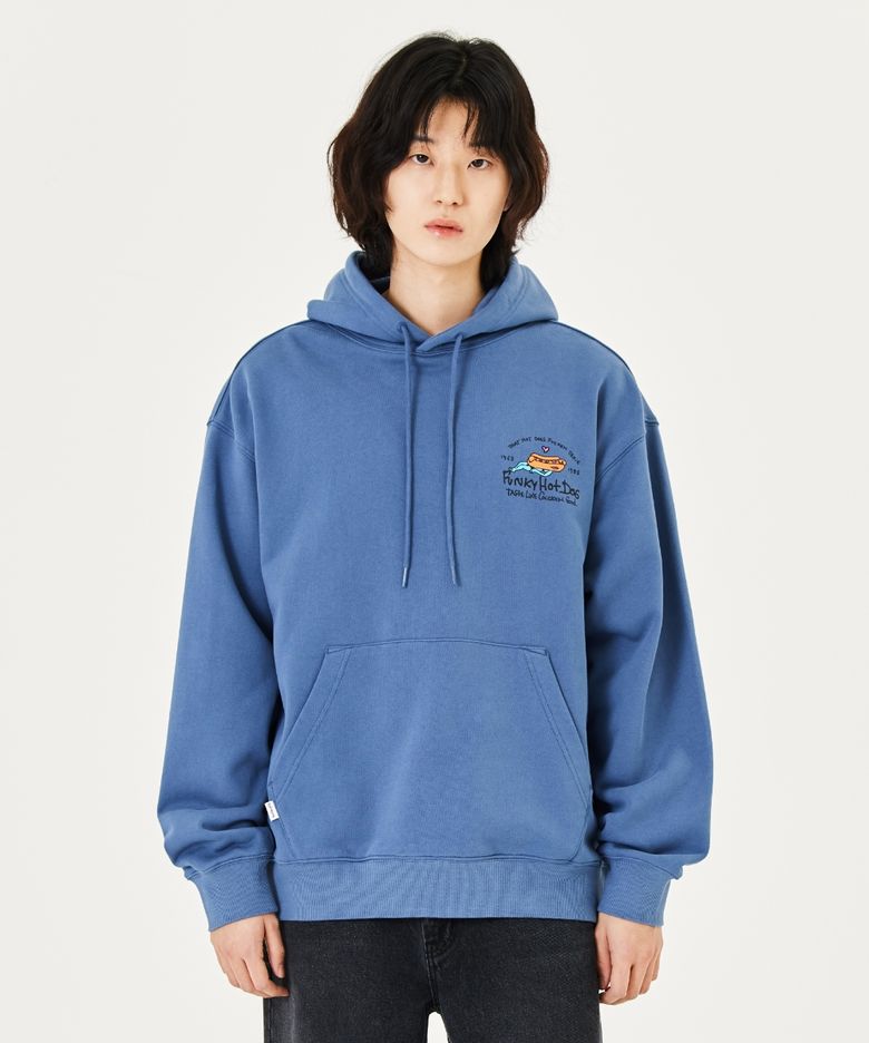 MG FUNKY HOTDOG GRAPHIC HOODIE - D/BLUE