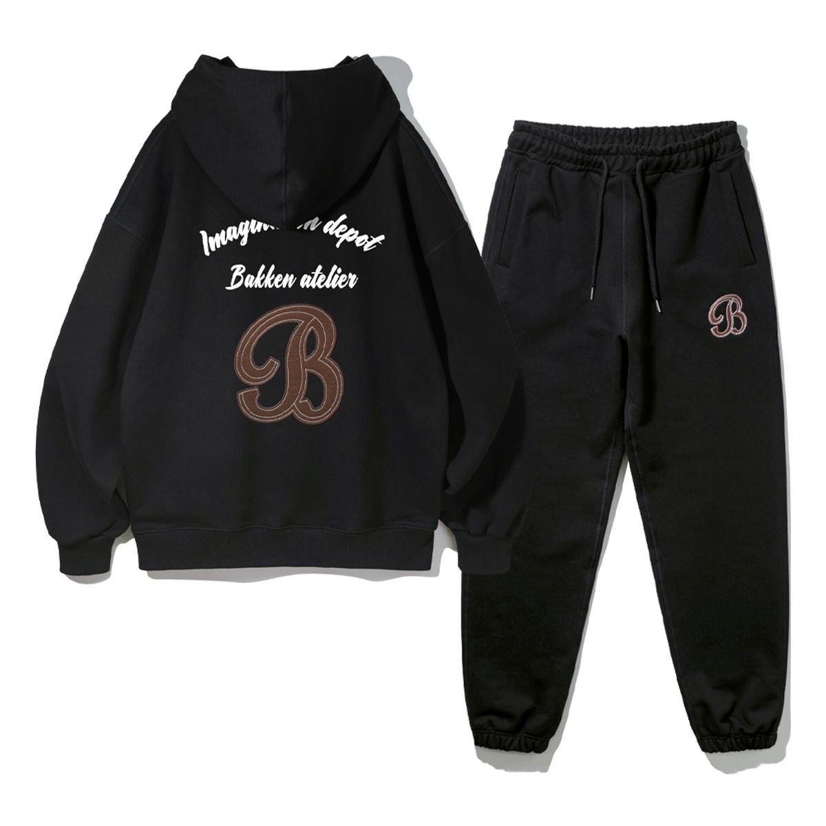 바켄(BAKKEN) [SET] B Symbol 스웨트 셋업_블랙