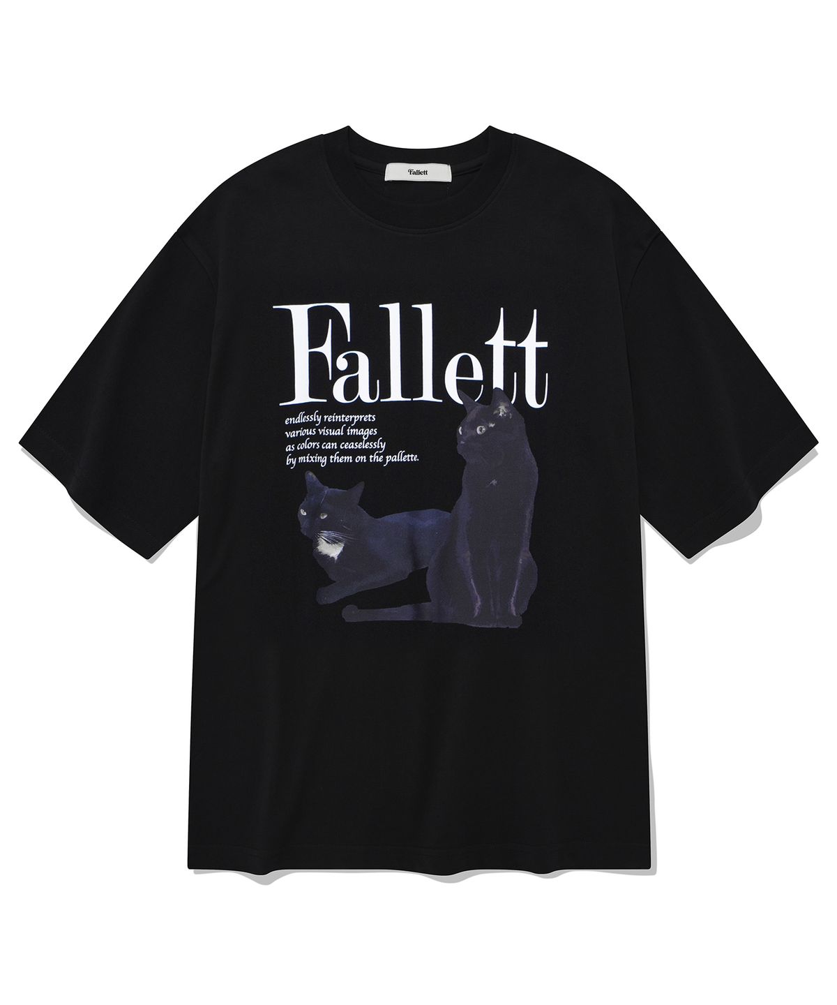 팔렛(FALLETT) [22SS] 듀스 네로 반팔티 블랙