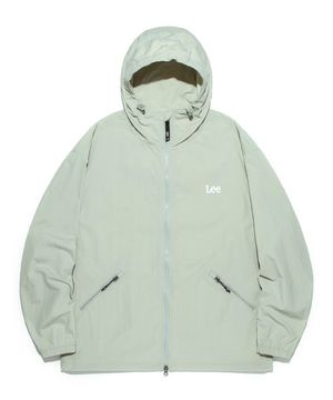 후드 윈드브레이커 라이트 그린