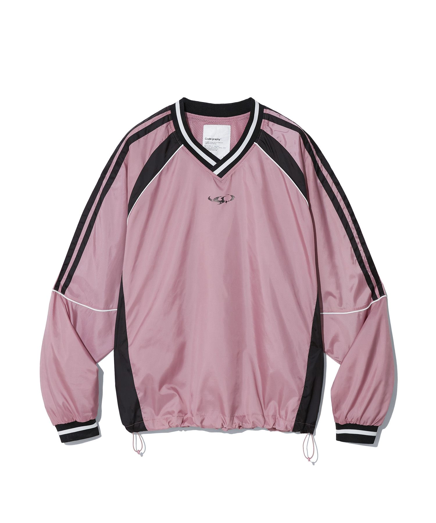 ★codegraphy★ CGP ARC logo woven V-neck color combination s MUSINSA | Codegraphy CGP ARC logo nylon color combination V